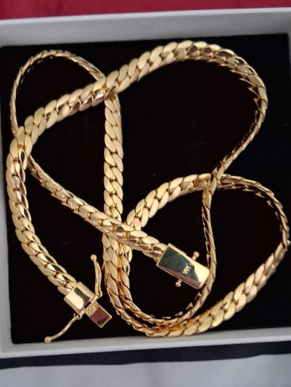 Gold Men's Cuban Link Necklace - Polished Finish